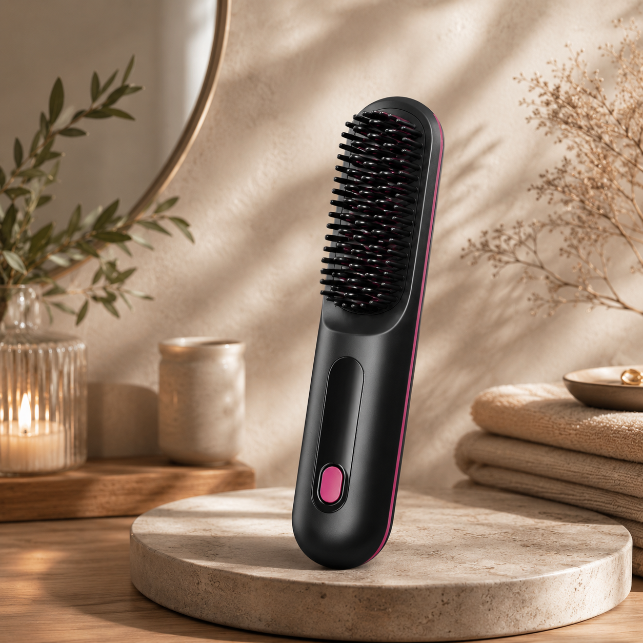 FALENA Mobile – Tragbare 2-in-1 Glättbürste